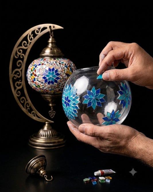 Artisans Mosaic Lamp Building Session
